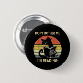 Belästigt mich nicht, dass ich Katzenbücher lese Button (Vorne & Hinten)