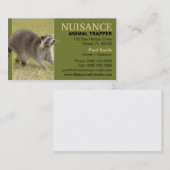 Belästigungs-TierTrapper Visitenkarte (Vorne/Hinten)