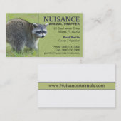 Belästigungs-TierTrapper Visitenkarte (Vorne/Hinten)
