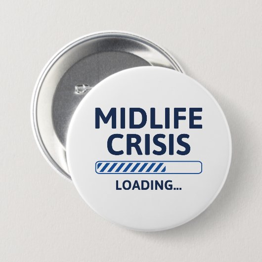 Belastung der Midlife Crisis Button (Vorne & Hinten)