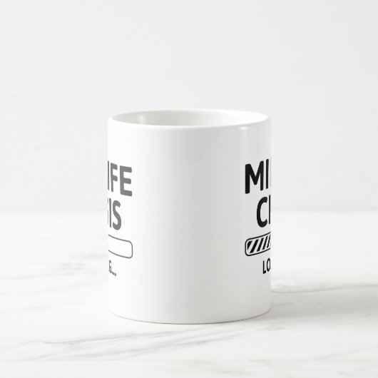 Belastung der Midlife Crisis Kaffeetasse (Mittel)