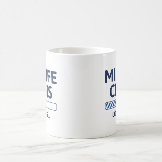 Belastung der Midlife Crisis Kaffeetasse (Mittel)