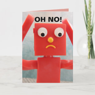 BELATED BIRTHDAY CARD FUNNY KARTE