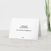 BELATED BIRTHDAY CARD - NEIN, SAGEN SIE MIR, ES IS KARTE (Rückseite)