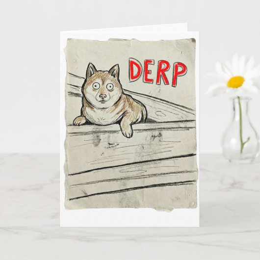 Belated Birthday Card – Shibupi Took a Nap Karte (Kleine Pflanze)