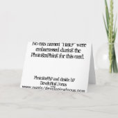 Belated Birthday, Cat Karte (Rückseite)