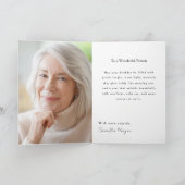 Belated Birthday Floral Greeting Vintage Clock Karte (Innenseite)