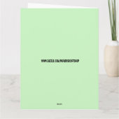 BELATED BIRTHDAY FUNNY TURTLE Grußkarte Karte (Rückseite)