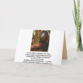 Belated Birthday, humorvoll Karte (Rückseite)