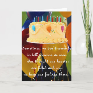 BELATED BIRTHDAY KARTE