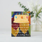 BELATED BIRTHDAY POSTKARTE (Stehend Vorderseite)