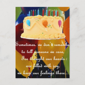 BELATED BIRTHDAY POSTKARTE