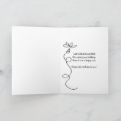 Belated Birthday Pouting Chimpanzee Karte (Innenseite)