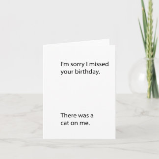 Belated Birthday Spaß Karte