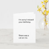 Belated Birthday Spaß Karte (Gelbe Blume)