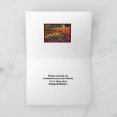 Belated Birthday Wish Keukenhof Garden Karte (Innenseite)