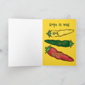 Belated Cinco de Mayo Birthday, Colorful Jalapenos Karte (Innenseite)