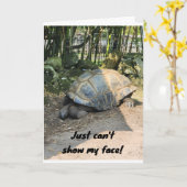 *BELATED* GEBURTSTAG VON LAZY TURTLE KARTE (Gelbe Blume)