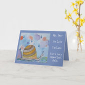 Belated Happy Birthday Karte (Gelbe Blume)