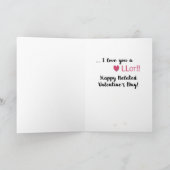Belated Llamas Valentine's Day Hearts Karte (Innenseite)
