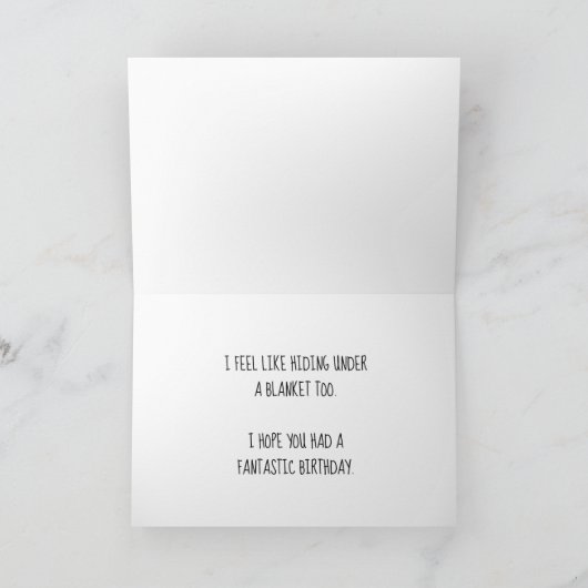 Belated Sorry Siamese Kitty Replaceable Foto Karte (Innenseite)