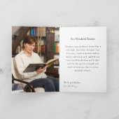 Belated Tutor Birthday – Pink Roses & Study Theme Karte (Innenseite)