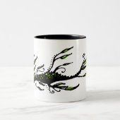 Belaubt Zweifarbige Tasse (Mittel)