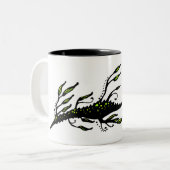 Belaubt Zweifarbige Tasse (Vorderseite Links)