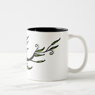 Belaubt Zweifarbige Tasse
