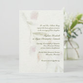 Belaubte botanische natürliche Garten-Hochzeit Einladung (Stehend Vorderseite)