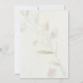 Belaubte botanische natürliche Garten-Hochzeit Einladung (Rückseite)