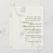Belaubte botanische natürliche Garten-Hochzeit Einladung (Vorne/Hinten)