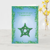 Belaubte Lichtung heidnische Handfasting Karte (Gelbe Blume)