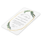 Belaubte Rahmenhochzeit des Goldgeometrischen Magnet (Linke Seite)