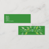 Belaubte Treehugger dünne Visitenkarten Mini Visitenkarte (Vorne/Hinten)