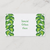 Belaubte Visitenkarte (Rückseite)