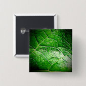 Belaubter Knopf des Grün-1 Button (Vorne & Hinten)