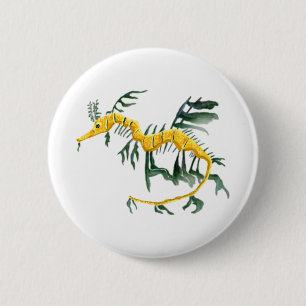 Belaubter Seedrache Button