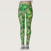 Belaubter Wald Leggings (Vorderseite)