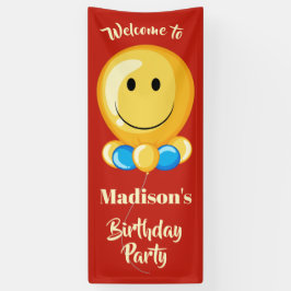 Belballon-benutzerdefinierter Text und Farbbanner Banner