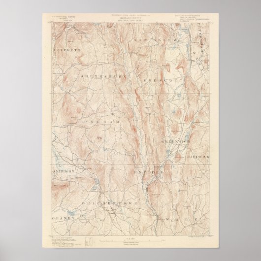 Belchertown, Massachusetts Poster (Vorne)