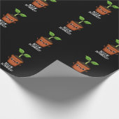 Beleaf in Ihrer selbst lustigen Pflanze Puff Dark Geschenkpapier (Ecke)