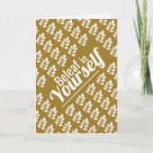 Beleaf selbst, weißes Leaf Karte (Vorderseite)