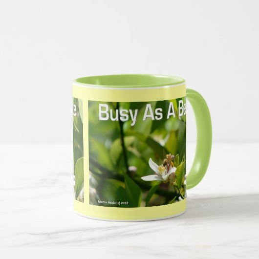 Belebt als Bee - Ringer-Tasse Tasse (VorderseiteRechts)