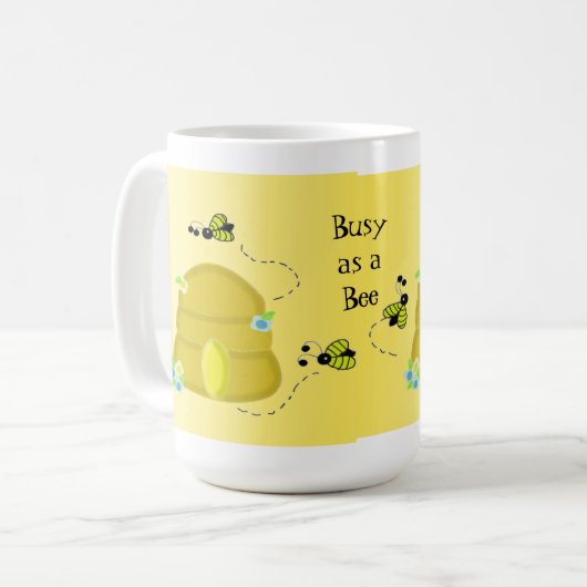 Belebt als Biene Kaffeetasse (Vorderseite Links)