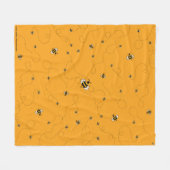 Belebt als Bienengelb Fleece Blanket (Vorderseite (Horizontal))