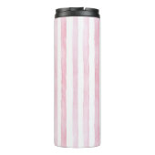 Belebt wie eine Mutter rosa gestreift Thermosbecher (Rückseite)