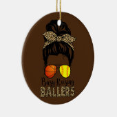Belebte Anhebung Baller Softball und Basketball Ma Keramik Ornament (Rechts)