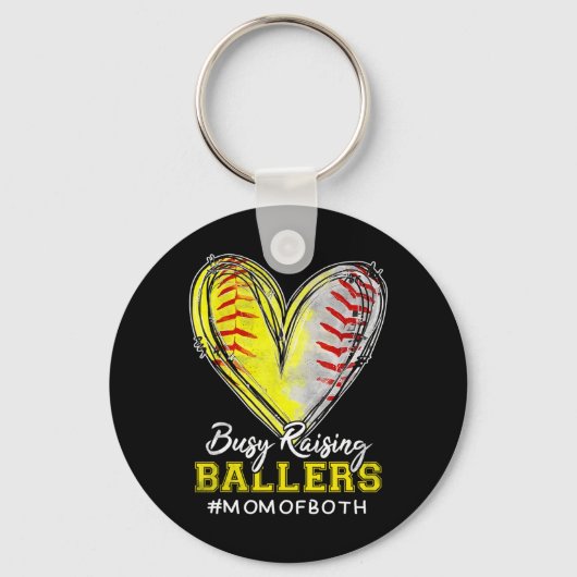 Belebte Anstiftung Herzklopfen Mama beide Softll v Schlüsselanhänger (Vorderseite)