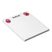 Belebte Bee Pink Lila Blume zu tun Notizblock (angewinkelt)